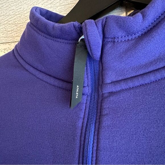 Athleta Altitude Polartec Half-Zip Sweatshirt Noble Blue M - Picture 7 of 12